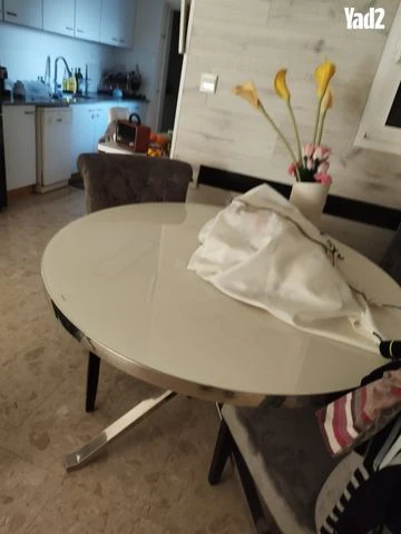 שולחן פינת אוכל עגולה 4 כיסאות - Image 2