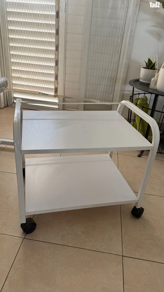 עגלת פדיקור נמוכה 2 מדפים