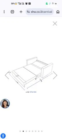 ספה נפתחת למיטה - Image 6