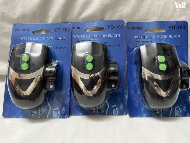 פנס לאופניים 3 לדים וצפצפה - Image 3