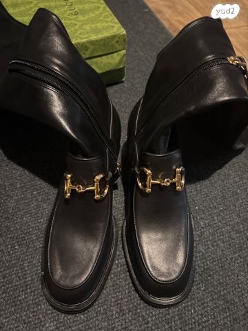 מגף עור שחור 39 גוצ'י Gucci - Image 3