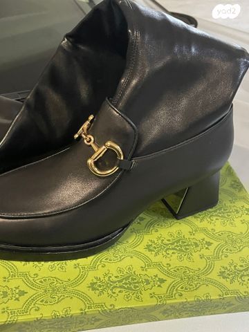 מגף עור שחור 39 גוצ'י Gucci - Image 6