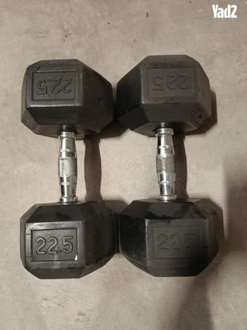 זוג משקולות 22.5 ק"ג כל אחת