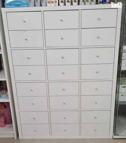 יחידת מדפים+ 24 מגירות