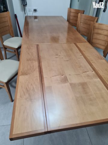 פינת אוכל 1.8 מטר מעץ מלא - Image 3