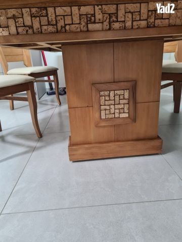 פינת אוכל 1.8 מטר מעץ מלא - Image 4