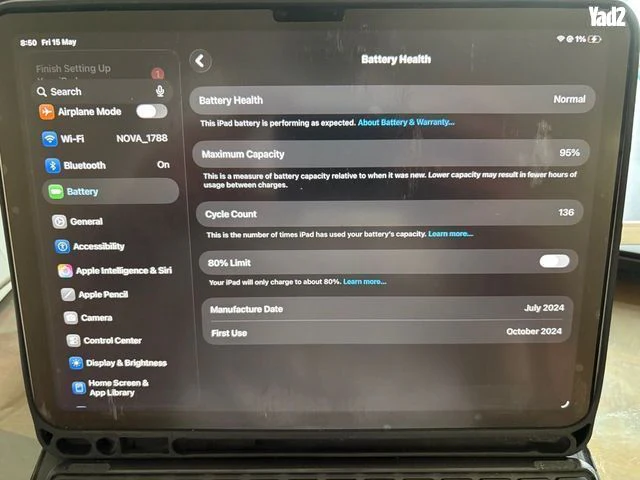 אייפד"Ipad air11+מקלדת+עפרון - Image 5