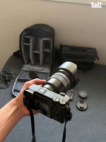 סוני A6300+עדשה+תיקים+אביזרים - Image 3