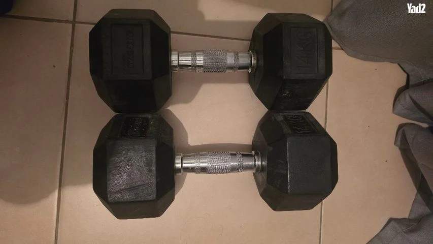 זוג 14×2 קג ובודדת 12.5 קג