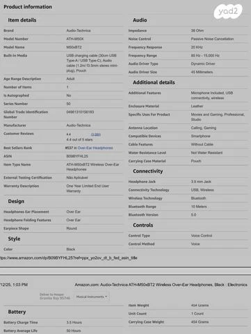Audio-Technica ATH-M50xBT2 - Image 5