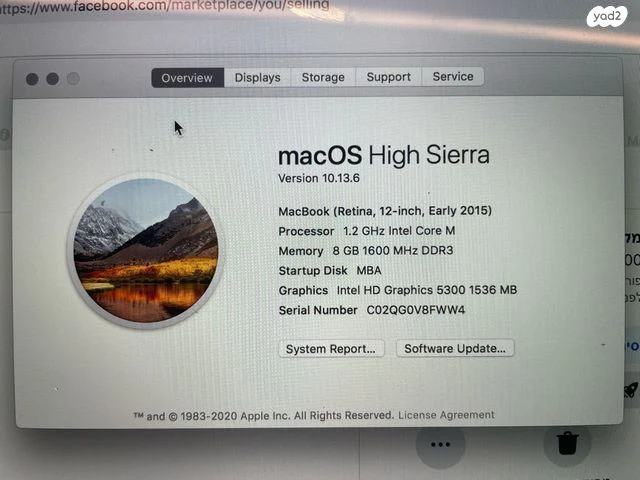 Macbook air mid 2015
