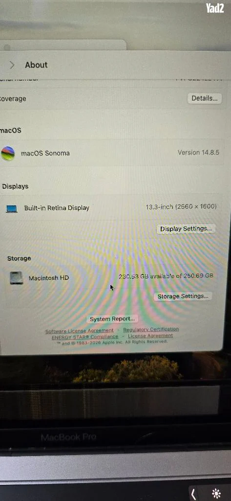 MacBook Pro 2019 13" i5 A2159 - Image 2